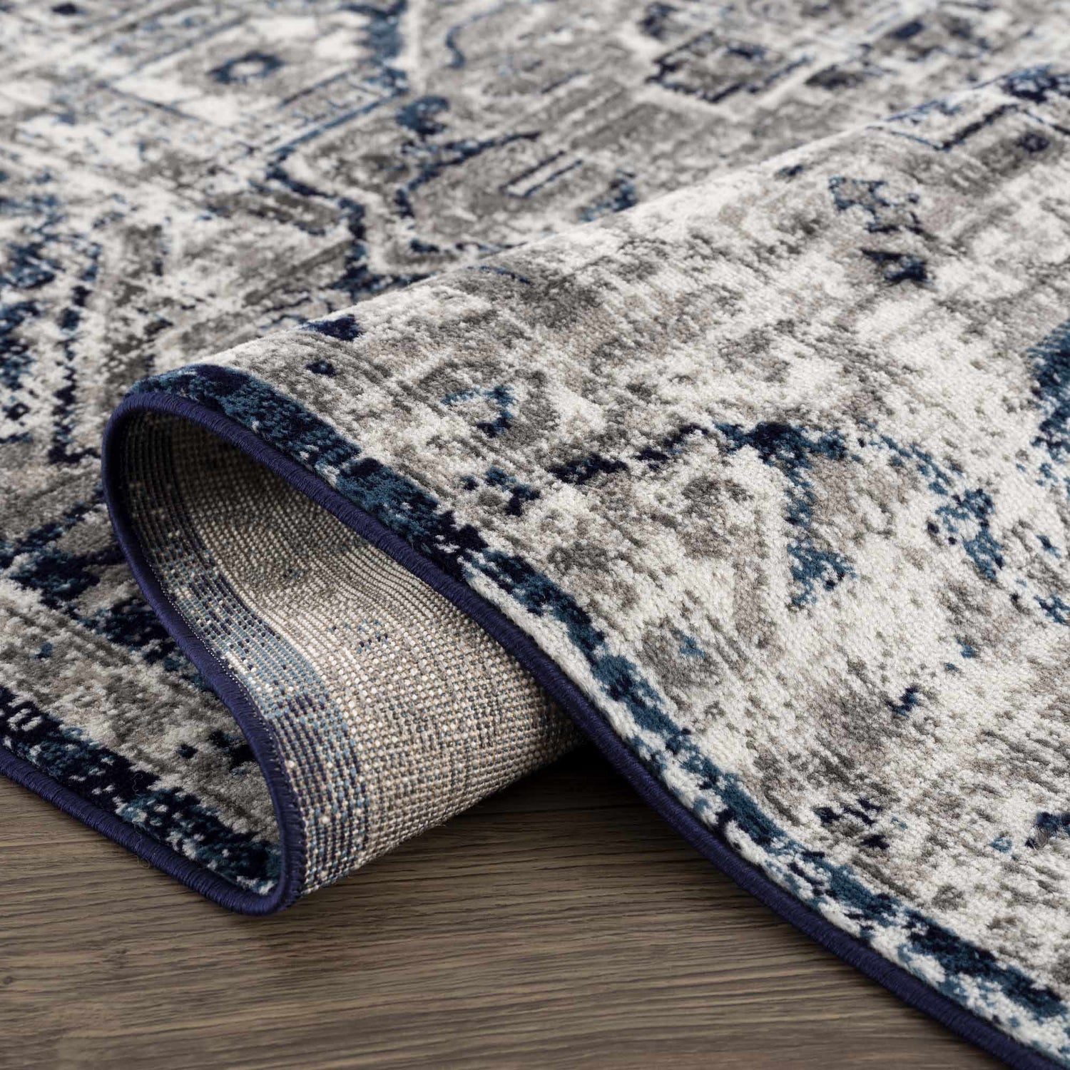 Buenaventura Navy Area Rug - Clearance
