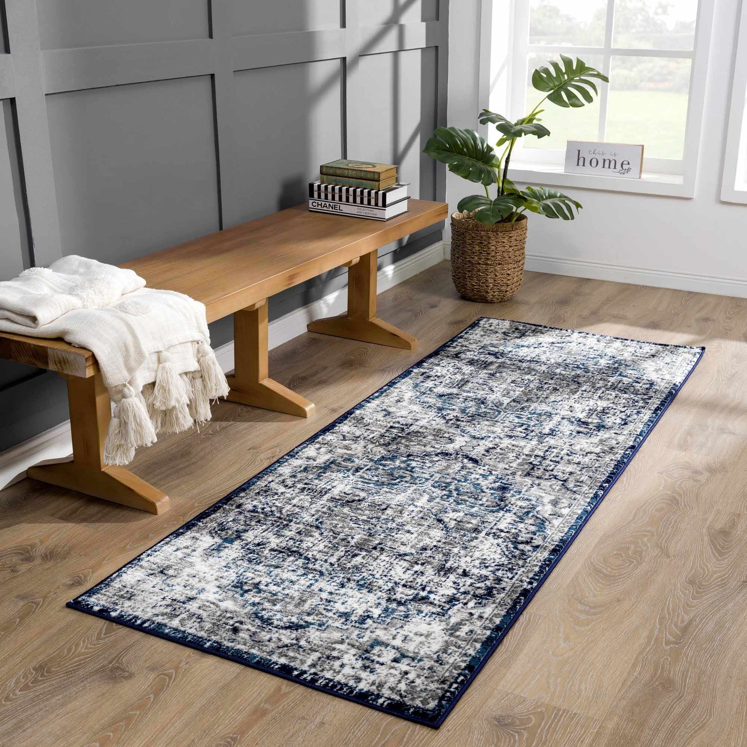 Buenaventura Navy Area Rug - Clearance