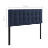 Lily Upholstered Fabric King Headboard by Modway