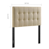 Lily Upholstered Fabric Twin Headboard by Modway