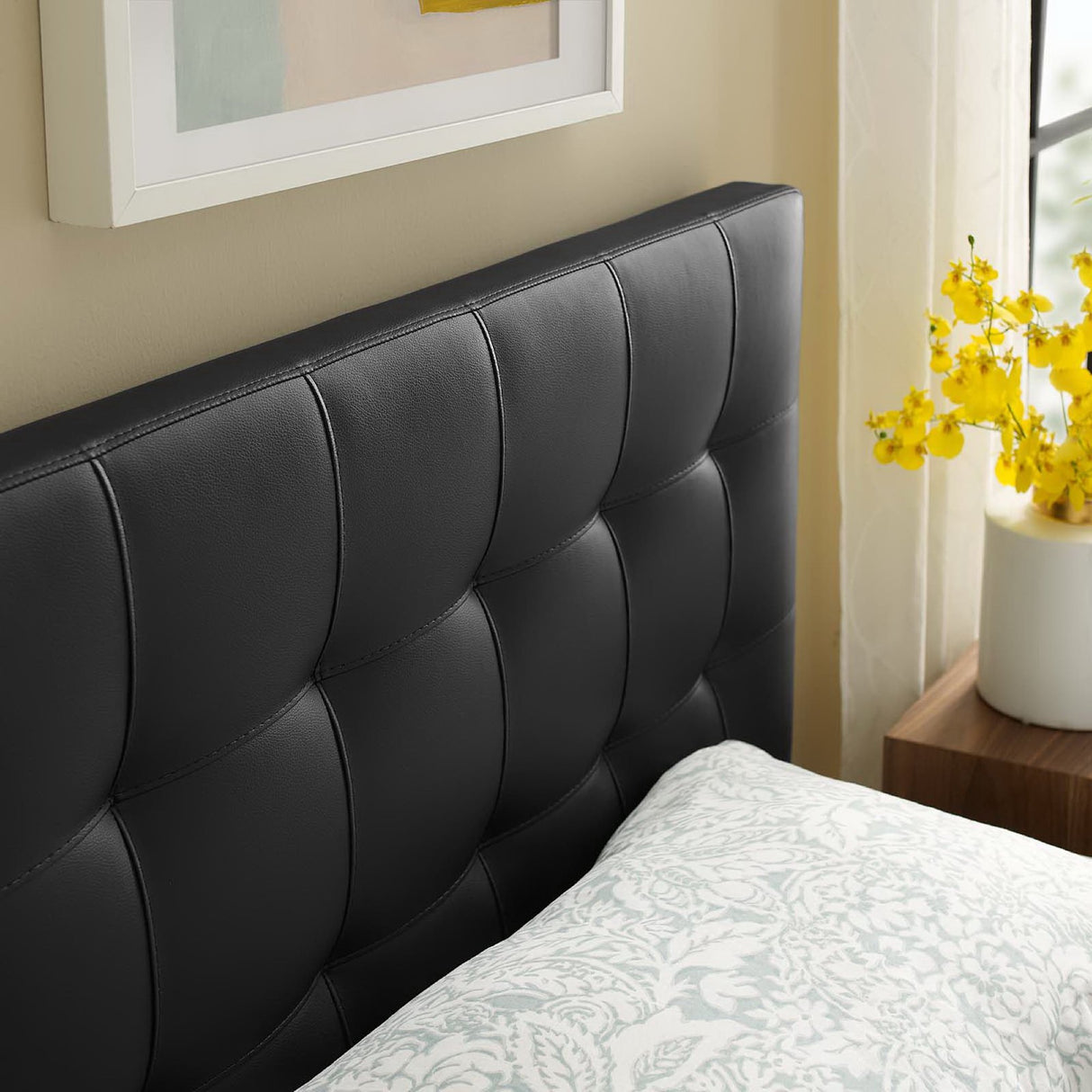 Lily Upholstered Vinyl Twin Headboard by Modway