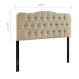 Annabel Upholstered Fabric Queen Headboard by Modway