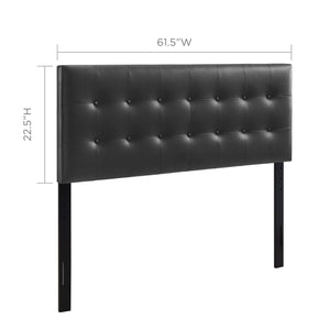 Emily Upholstered Vinyl Queen Headboard by Modway