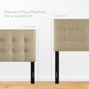 Emily Upholstered Fabric Full Headboard by Modway