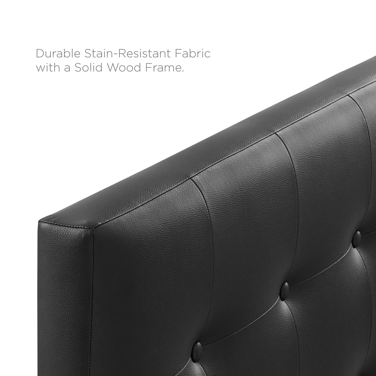 Emily Upholstered Vinyl Full Headboard by Modway