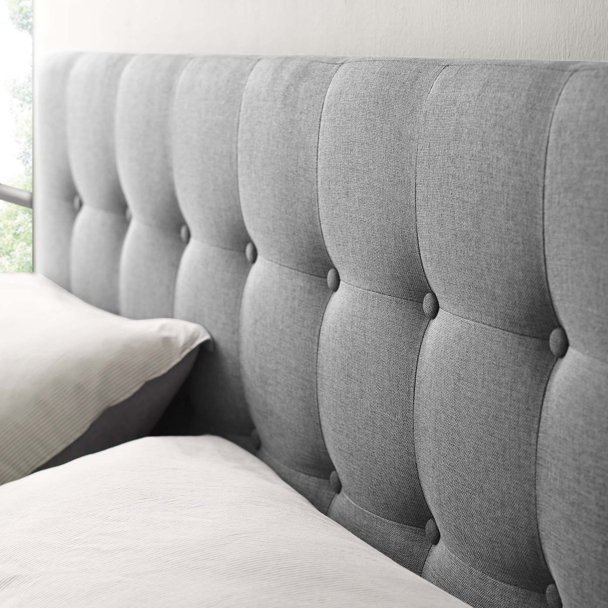 Emily Upholstered Fabric King Headboard by Modway
