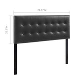 Emily Upholstered Vinyl King Headboard by Modway