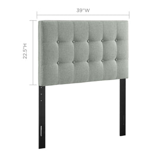 Emily Upholstered Fabric Twin Headboard by Modway