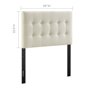 Emily Upholstered Fabric Twin Headboard by Modway