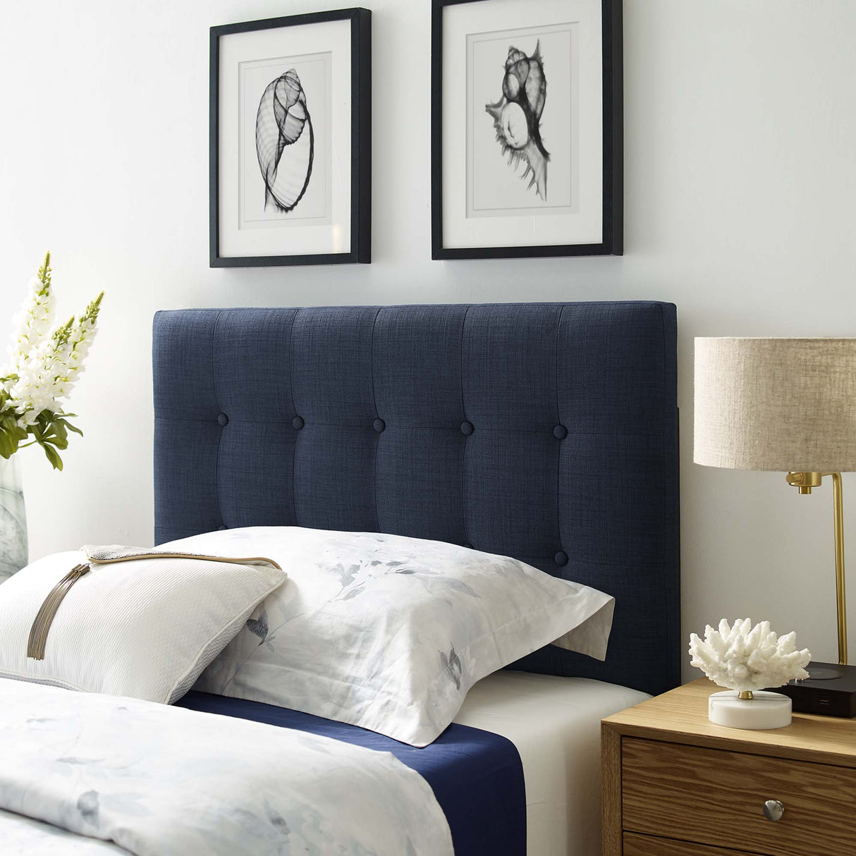 Emily Upholstered Fabric Twin Headboard by Modway