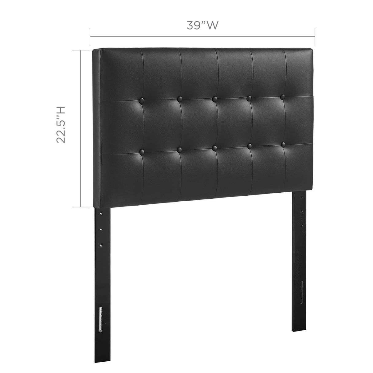 Emily Upholstered Vinyl Twin Headboard by Modway