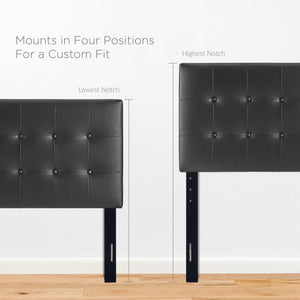 Emily Upholstered Vinyl Twin Headboard by Modway