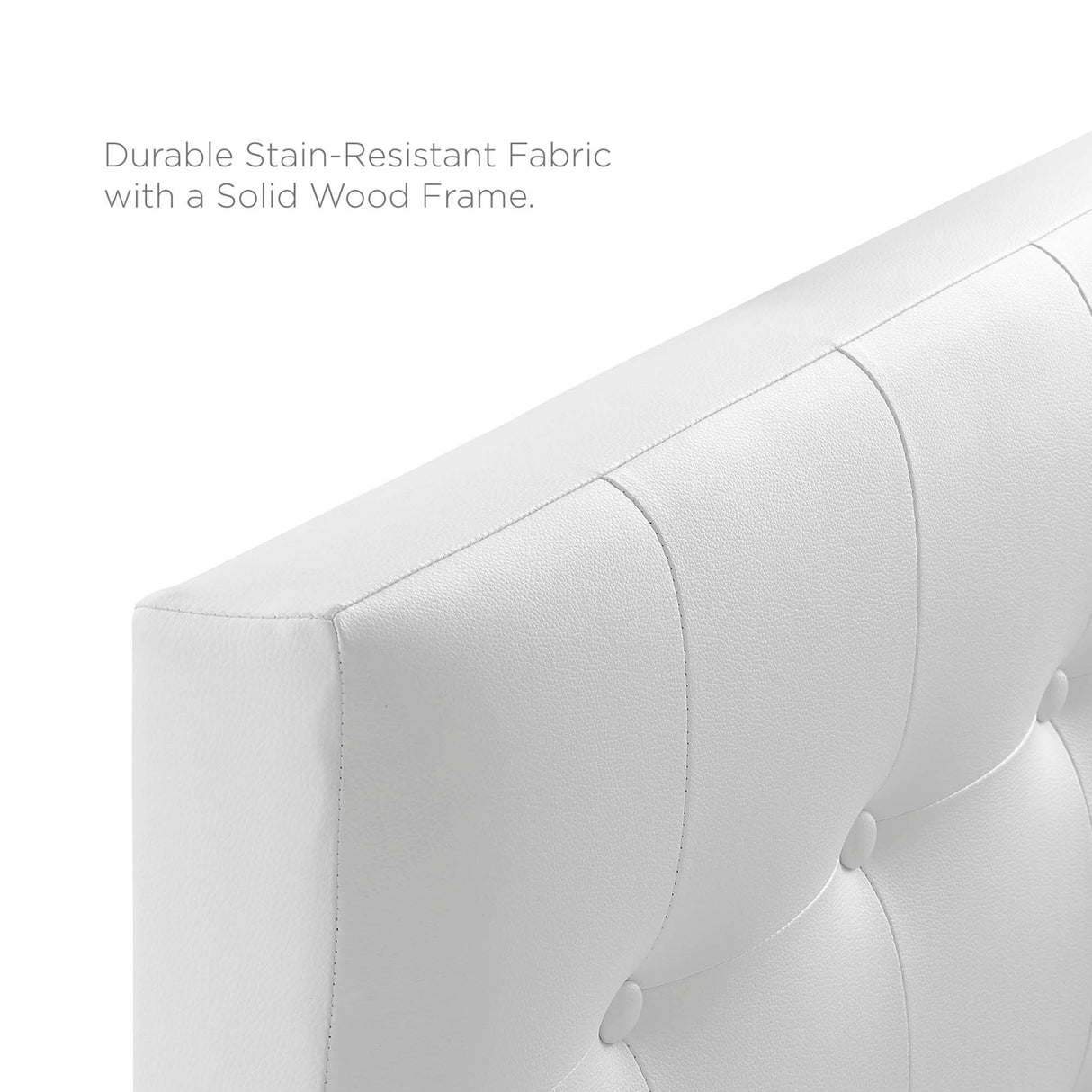 Emily Upholstered Vinyl Twin Headboard by Modway