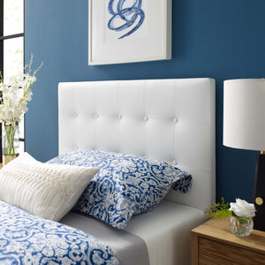 Emily Upholstered Vinyl Twin Headboard by Modway
