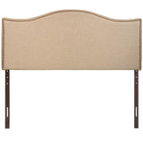 Curl Nailhead Upholstered Queen Headboard by Modway