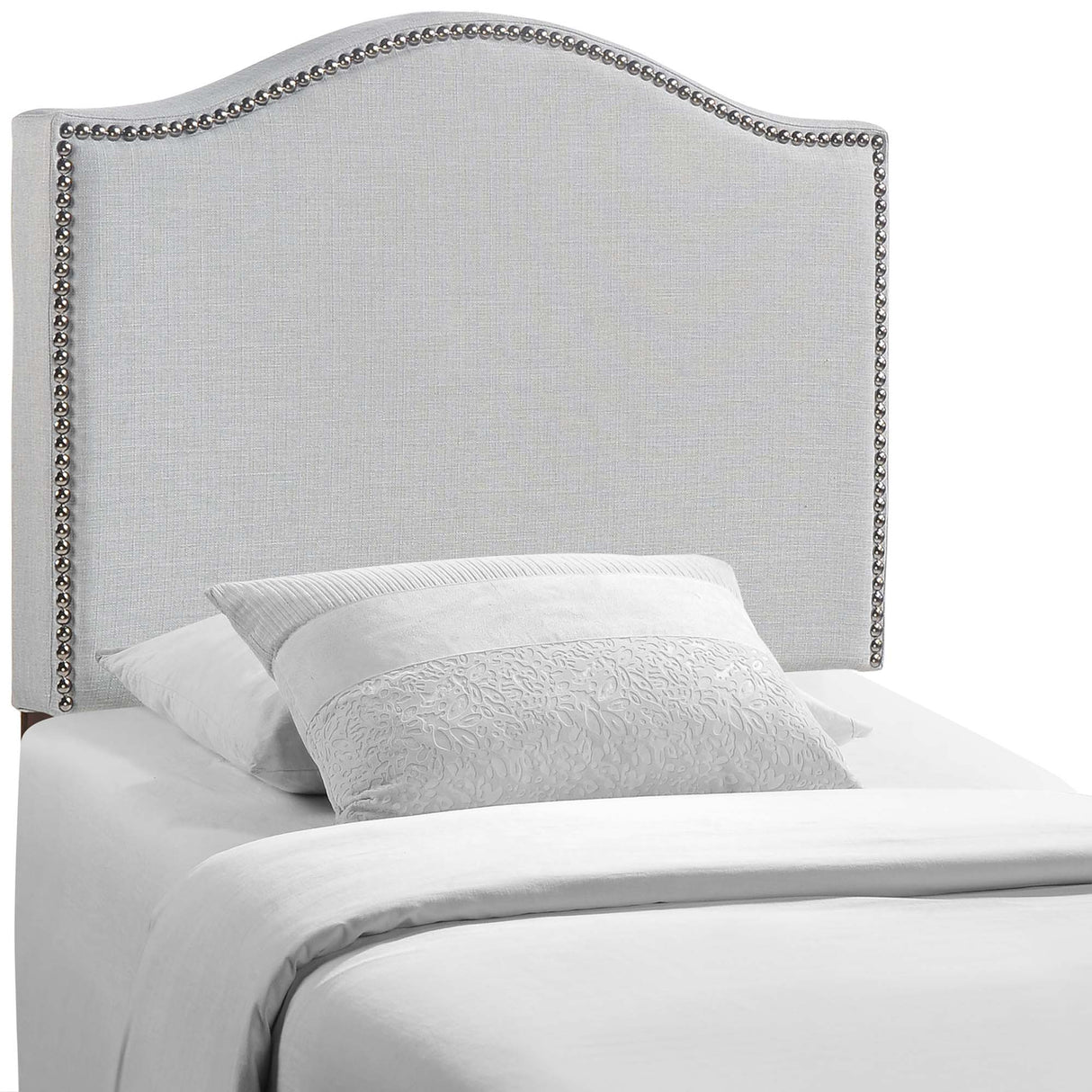 Curl Nailhead Upholstered Twin Headboard by Modway