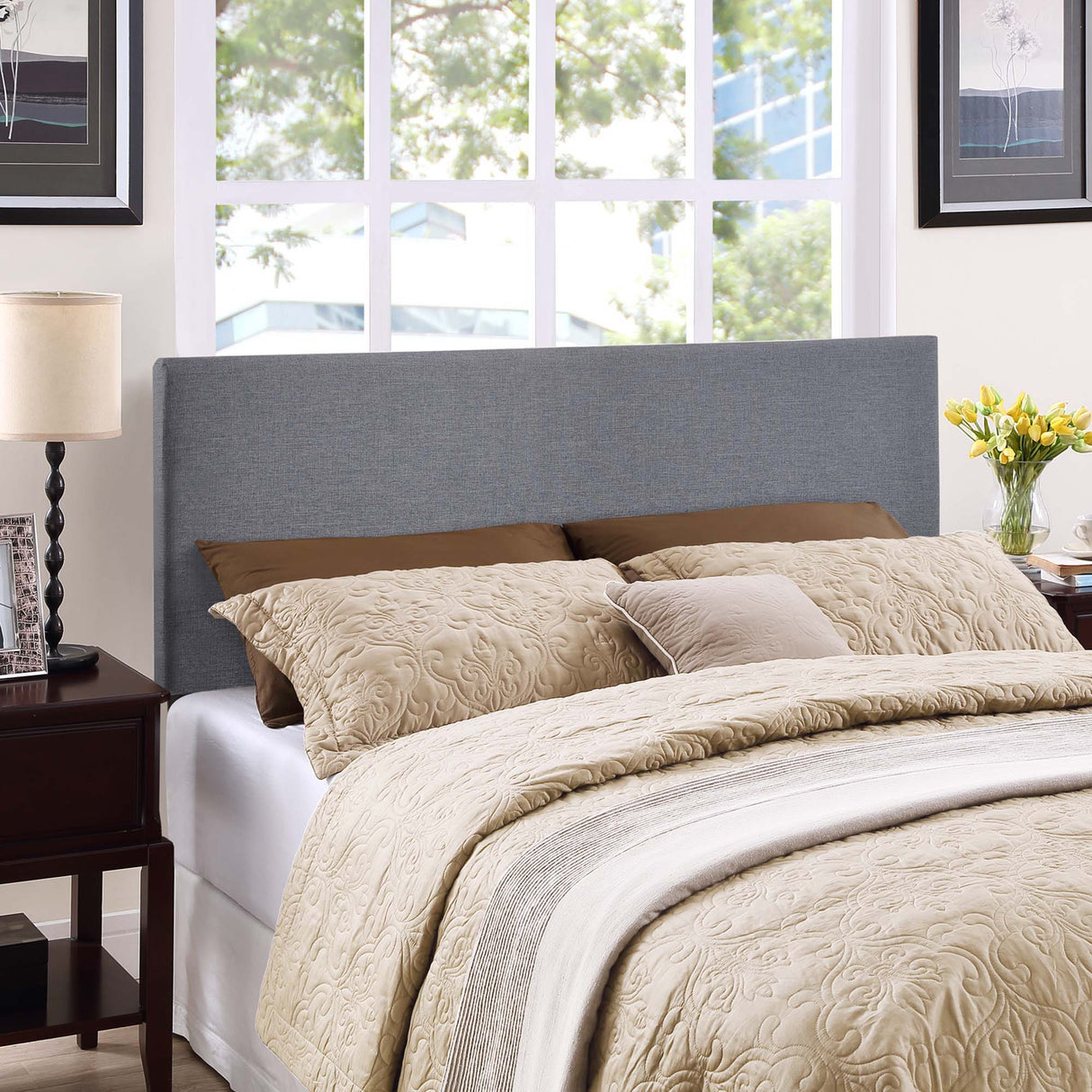 Region Upholstered Queen Headboard by Modway