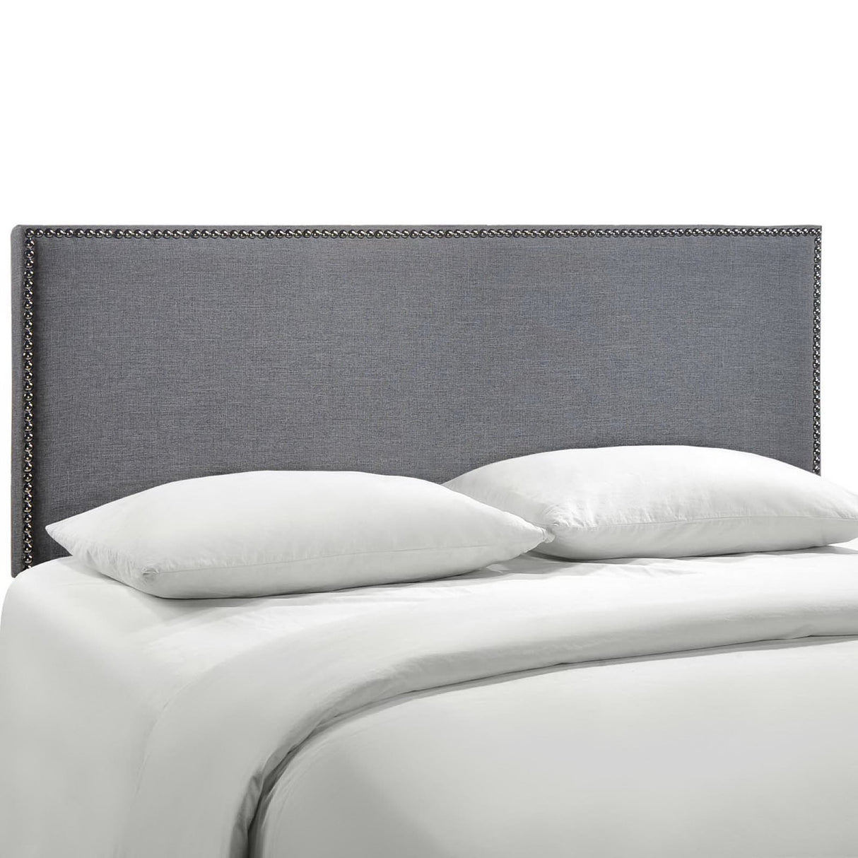 Region Nailhead Upholstered Queen Headboard by Modway