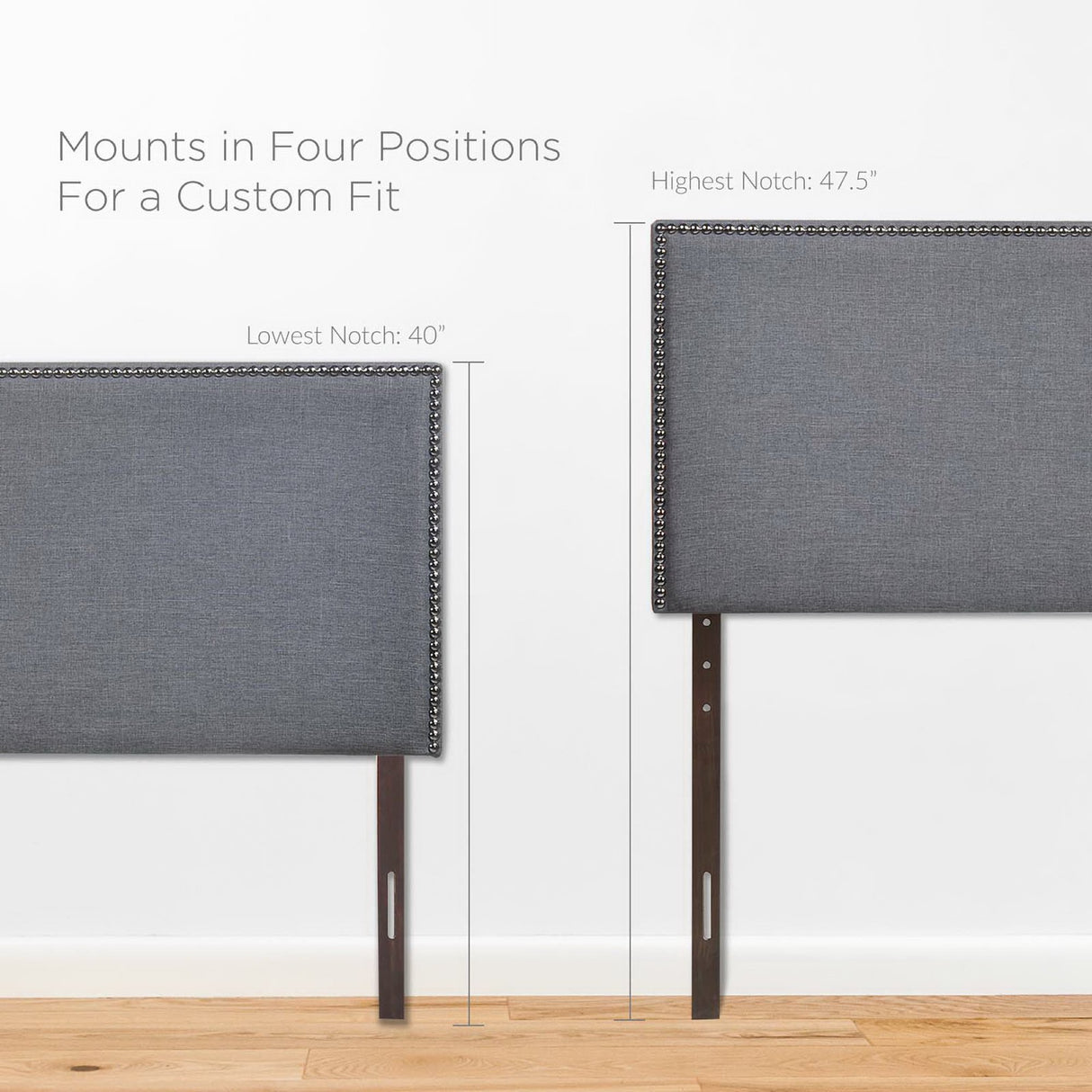 Region Nailhead Upholstered Queen Headboard by Modway