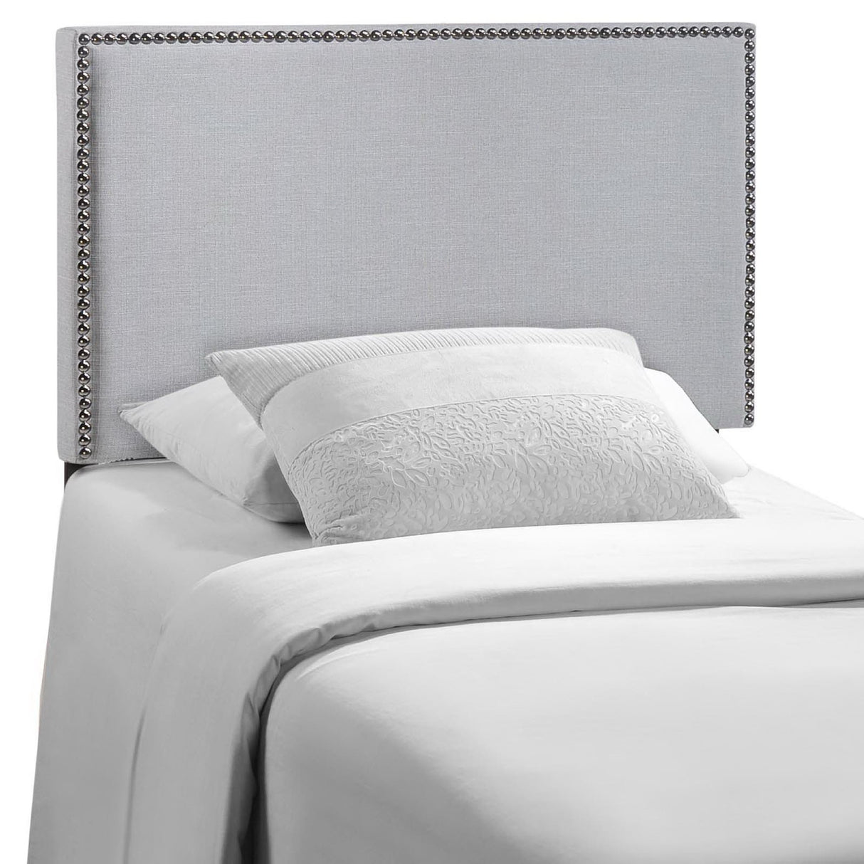 Region Nailhead Upholstered Twin Headboard by Modway