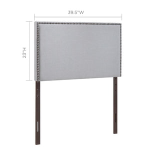 Region Nailhead Upholstered Twin Headboard by Modway