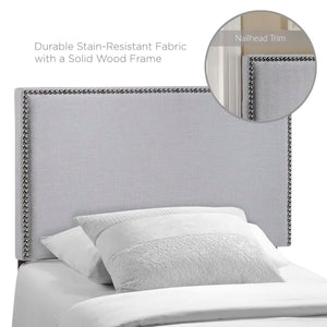 Region Nailhead Upholstered Twin Headboard by Modway