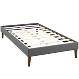 Sharon Fabric Twin Bed Frame with Squared Tapered Legs by Modway
