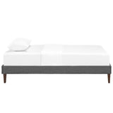 Sharon Fabric Twin Bed Frame with Squared Tapered Legs by Modway