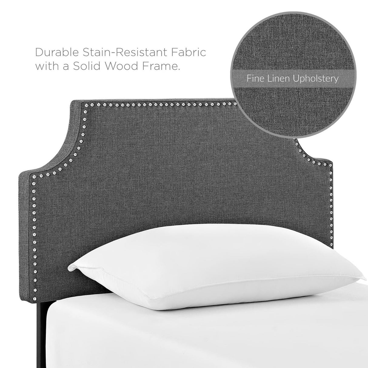 Laura Upholstered Fabric Twin Headboard by Modway