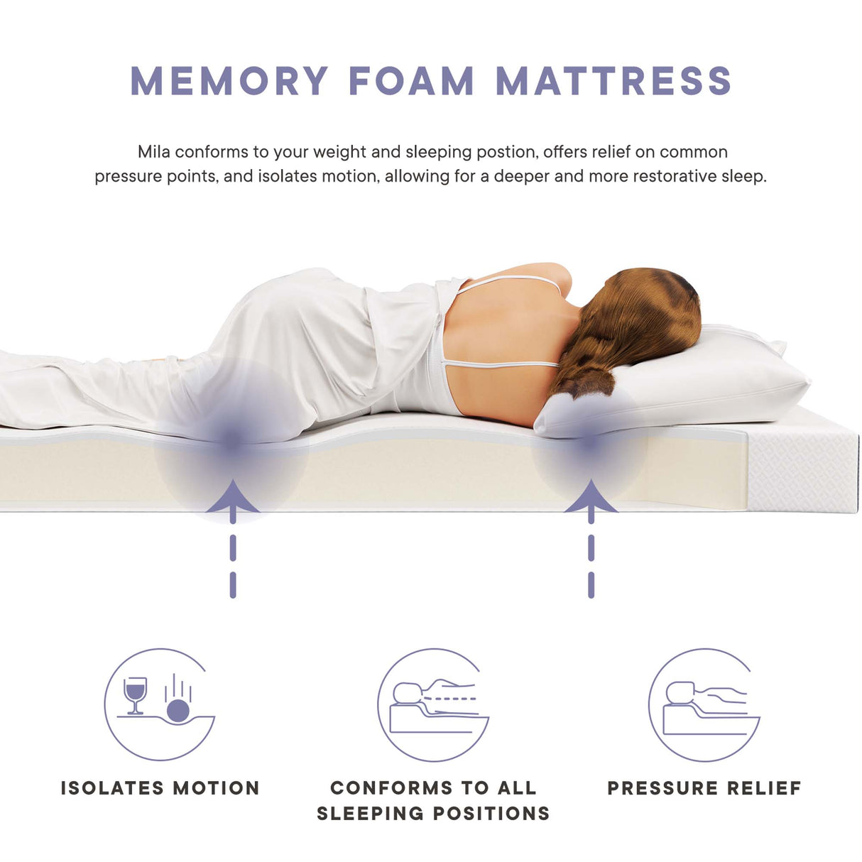 Mila 6" Twin XL Mattress by Modway