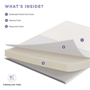 Mila 6" King Mattress by Modway