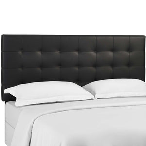 Paisley Tufted Upholstered Faux Leather Full / Queen Headboard by Modway