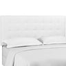 Paisley Tufted Upholstered Faux Leather King and California King Headboard