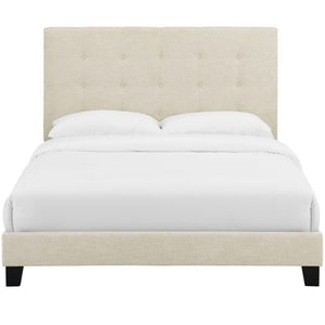 Melanie Tufted Button Upholstered Fabric Queen Platform Bed by Modway
