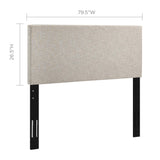 Taylor Upholstered Linen Fabric King and California King Headboard by Modway