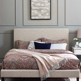 Taylor Upholstered Linen Fabric King and California King Headboard by Modway