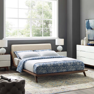 Luella Upholstered Fabric Queen Platform Bed by Modway