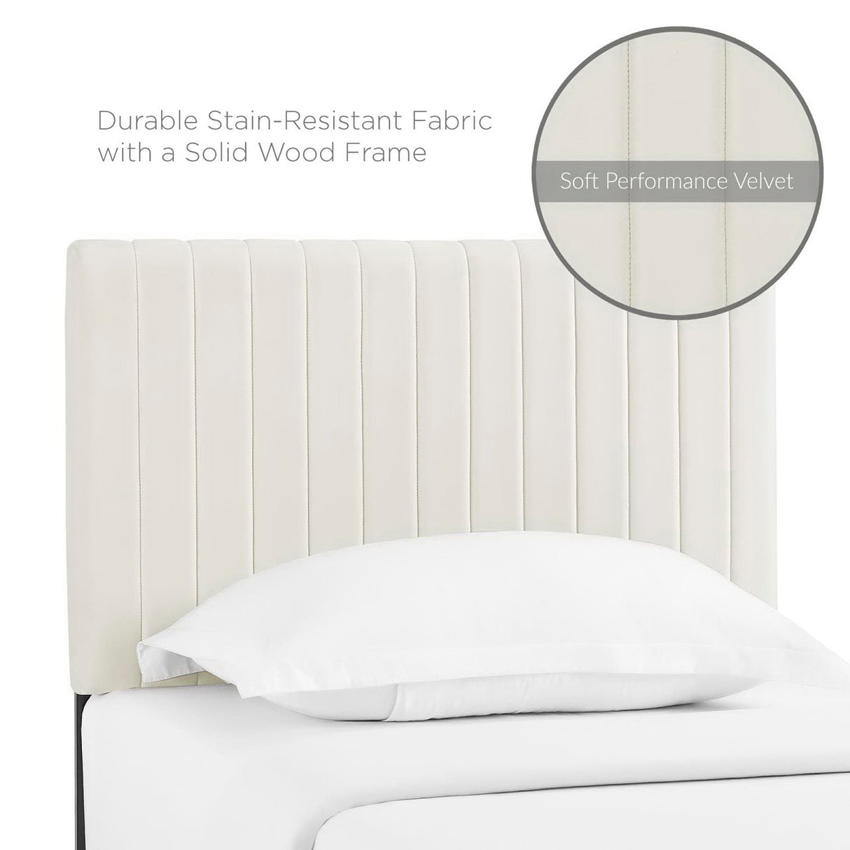Keira Performance Velvet Twin Headboard by Modway