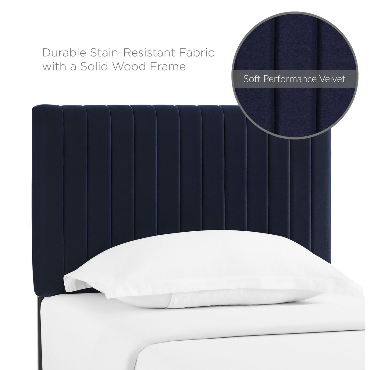 Keira Performance Velvet Twin Headboard by Modway