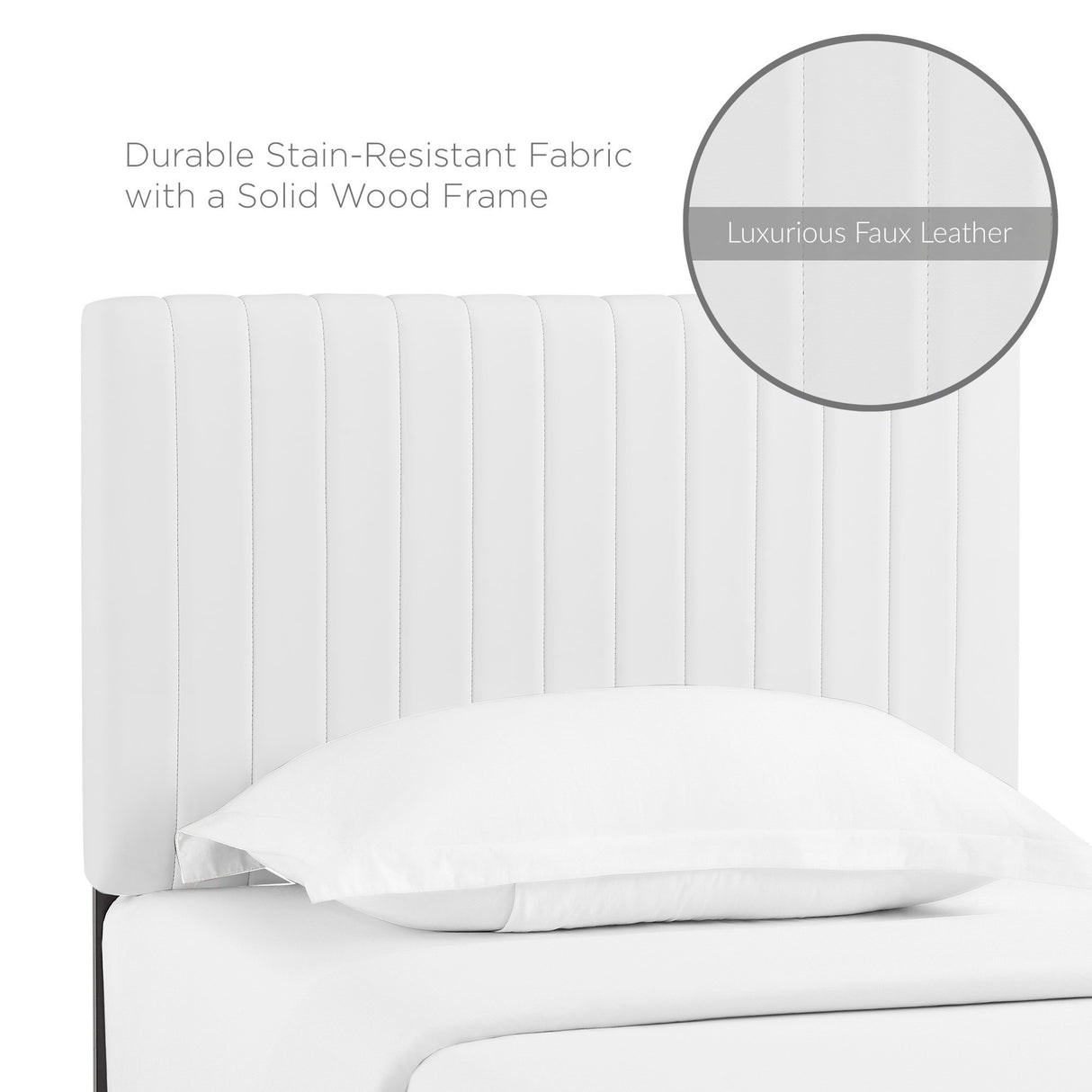 Keira Faux Leather Twin Headboard by Modway