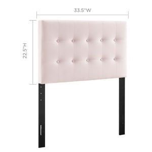 Emily Biscuit Tufted Performance Velvet Twin Headboard by Modway