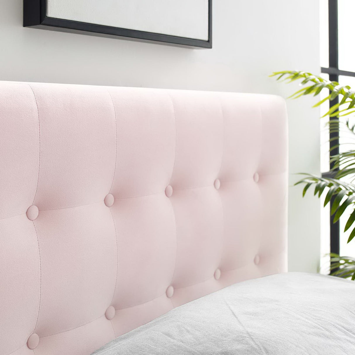Emily Biscuit Tufted Performance Velvet Twin Headboard by Modway
