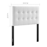 Emily Biscuit Tufted Performance Velvet Twin Headboard by Modway