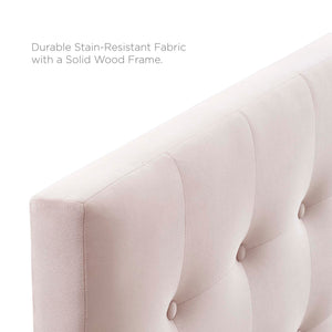 Emily Biscuit Tufted Performance Velvet Queen Headboard
