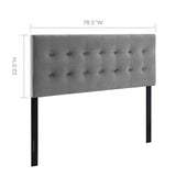 Emily Biscuit Tufted Performance Velvet King Headboard by Modway