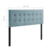 Emily Biscuit Tufted Performance Velvet King Headboard by Modway