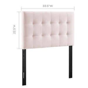Lily Biscuit Tufted Performance Velvet Twin Headboard by Modway