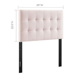Lily Biscuit Tufted Performance Velvet Twin Headboard by Modway