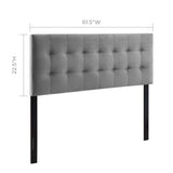 Lily Biscuit Tufted Performance Velvet Queen Headboard by Modway