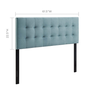 Lily Biscuit Tufted Performance Velvet Queen Headboard by Modway